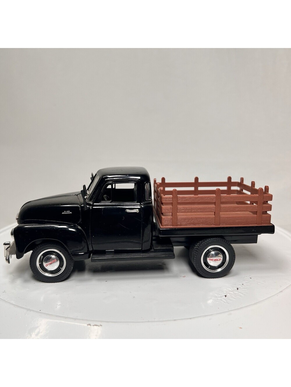 RARE 1953 Chevy 3100 Die Cast Pickup Black 1/24 Scale - Hood And Doors Open